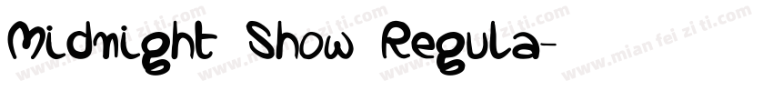 Midnight Show Regula字体转换